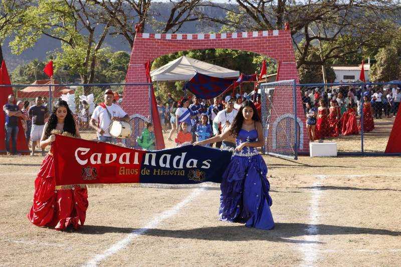 Cortejo das Cavalhadas na abertura do evento em Taguatinga